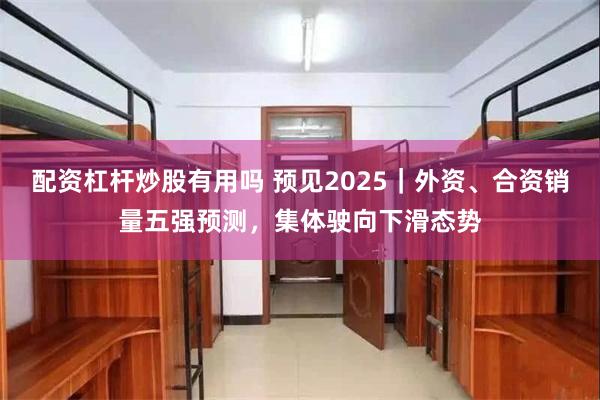 配资杠杆炒股有用吗 预见2025｜外资、合资销量五强预测，集